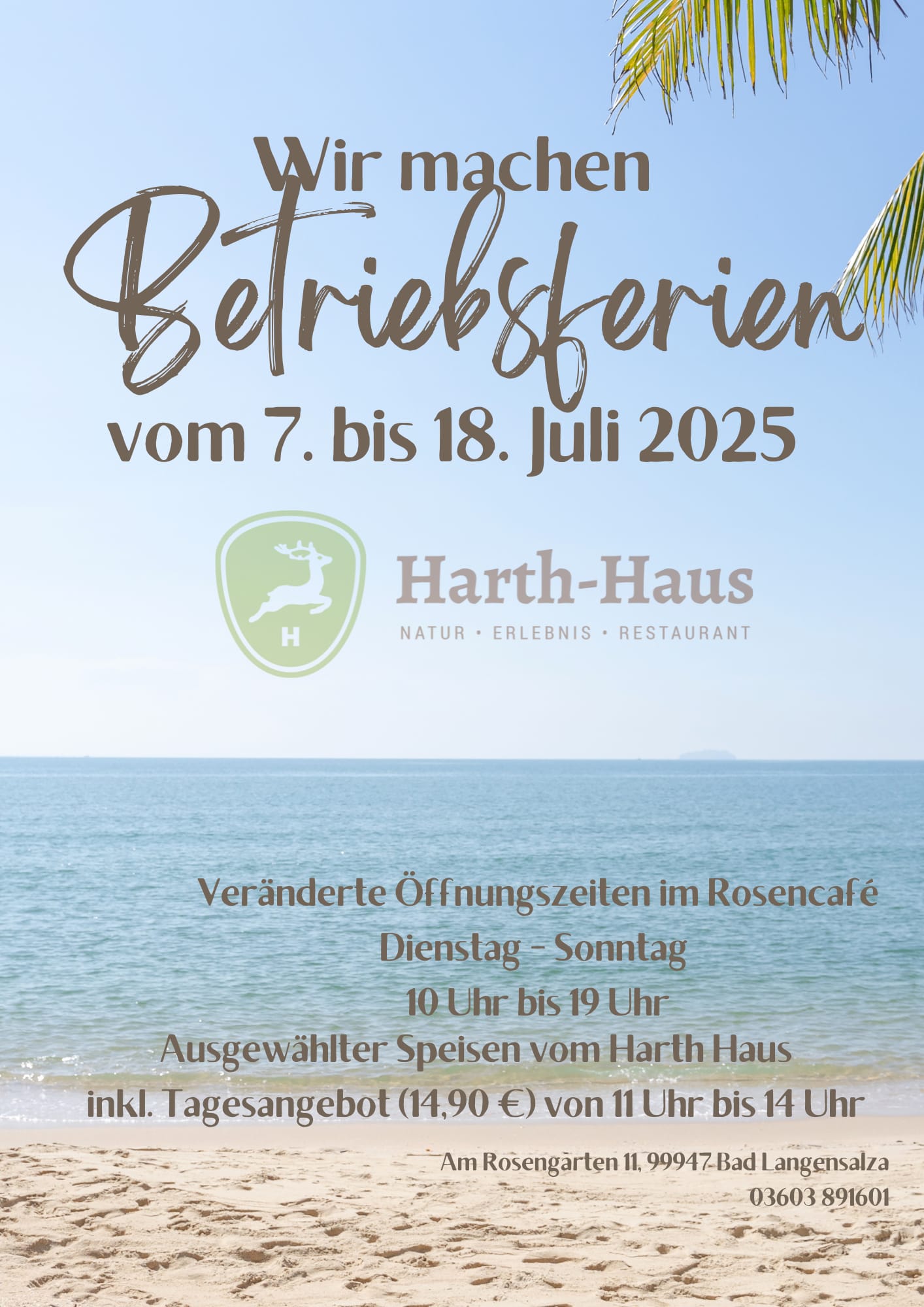 Betriebsferien 